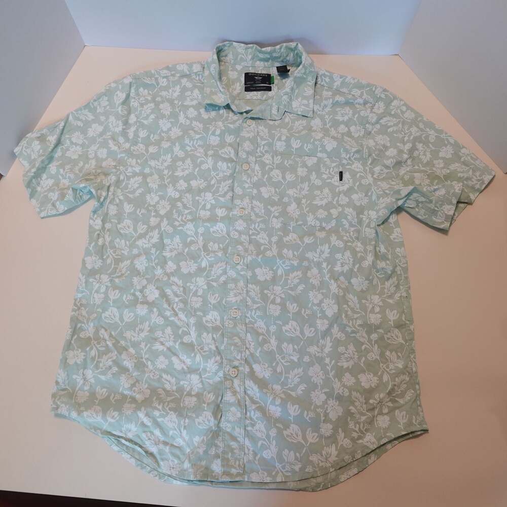 Dockers Men's Regular Fit Short Sleeve Floral Button-Down Shirt